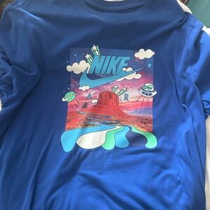 Nike Blue Graphic T-Shirt